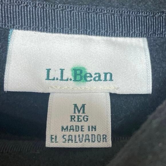 L.L.Bean Women's Black Sleeveless Turtleneck Full Zip Vest Coat Jacket Size M - Picture 3 of 3